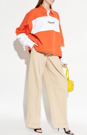 Dsquared2 Wide-leg Trousers, Womens, Beige