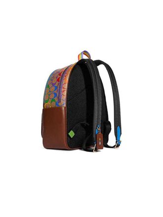 Coach Womens Backpack Multicolour Coated Canvas