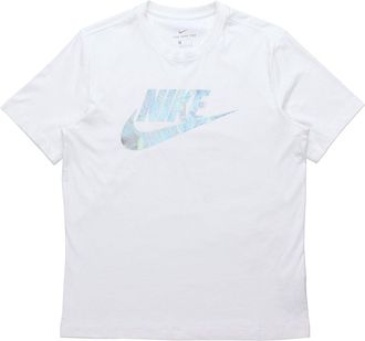 Nike Sportswear Athleisure Casual Sports Short Sleeve White SIlver CT6880-100