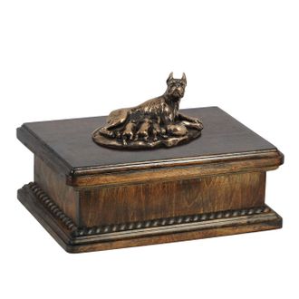 OEM Boxer, Boxer Ii - Una Urna Para Cenizas De Perro, Una Urna Cl&aacute;sica Con Una Estatuilla, Una Urna Elegante Con Un Perro De Art-dog