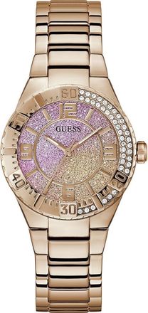 Guess Sangria Pink Ombr&eacute; Bracelet Watch, 36mm in Rose Gold at Nordstrom