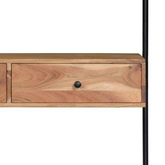 Berkfield Home Wall Desk 90x40x170 cm Solid Acacia Wood in Brown | Size: 90 x 40 x 170 cm