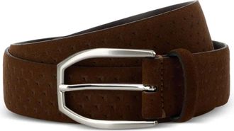 Boggi Milano Cintura in pelle scamosciata - Marrone