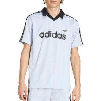 adidas Logo Jacquard Jersey in Crystal Sky at Nordstrom, Size Xx-Large