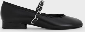Charles & Keith Braided-Strap Mary Janes