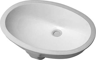 Duravit Santosa Lavabo Empotrado Con Rebosadero Sin Orificio Para Grifer&iacute;a B 510x375mm Sin Orificio Para Grifer&iacute;a Blanco - Duravit