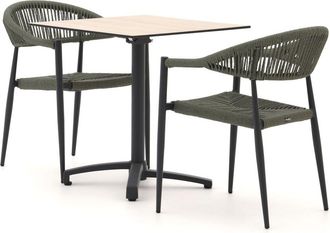 Manifesto Furniture Manifesto Belpasso/Canzo 80cm dining tuinset 3-delig inklapbaar stapelbaar