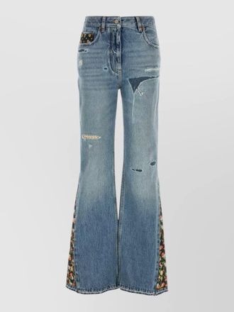Valentino Garavani denim flared trousers