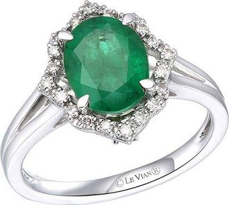 Le Vian 14K 1.76 Ct. Tw. Diamond & New Emerald Ring