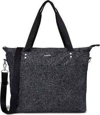 Baggallini Carryall Laptop Tote Tote Handbags Midnight Blossom Print, Nylon