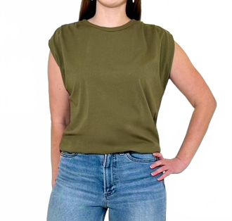 Michael Stars Luca Bubble Crew Neck Tee In Caper