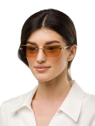 Just Cavalli SJC110 Rose Gold Metal Sunglasses - Rose gold