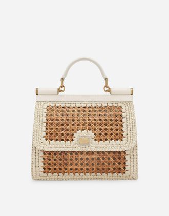 Dolce & Gabbana Large Sicily Handbag - Woman Handbags Beige Onesize