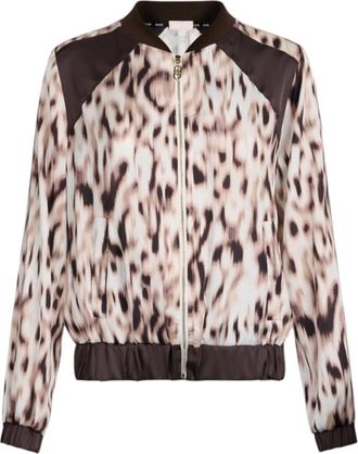 Liu Jo Animal Print Bomber Jacket - female - Liu Jo - Bomber Jackets - Multicolor - L - Jackets