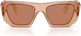 Prada 53mm Square Sunglasses in Chocolate /Brown at Nordstrom