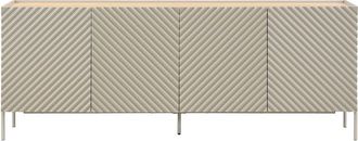 VENTE-UNIQUE.COM Aparador efecto madera beige, color natural claro