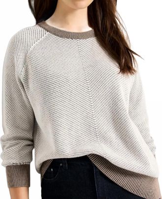 Nic+Zoe Textured Cotton Sweater In Black Multi