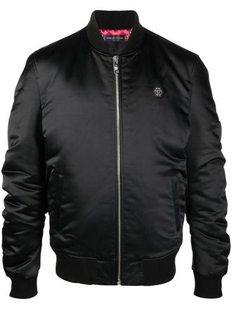 Philipp Plein Bomber con stampa Teddy Bear - Nero