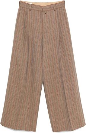 Dries Van Noten Broeken, Heren, Bruin, S, Wol, Pant Dries Van Noten