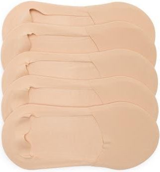 Elie Tahari 5-Pack No-Show Liner Socks in Beige at Nordstrom Rack, Size 9/11