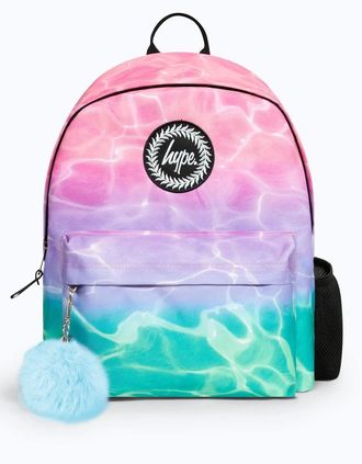 Hype Womens Hype Iconic Girls Pink/Turquoise Pastel Pool Backpack - Multi
