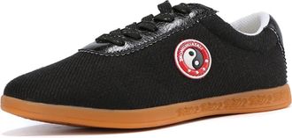 Generic Unisex Taekwondo Shoes Lightweight Boxing Kung Fu Taichi Sports for Adults(Black,6.5 UK)