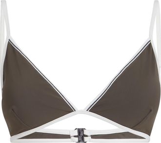 Brunello Cucinelli Bikini top with monili in Military at Nordstrom, Size 40 It