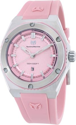 Technomarine Coral Quartz Pink Dial Ladies Watch TM-416053
