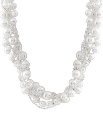 Splendid Pearls Silver 8-10Mm Freshwater Pearl Necklace