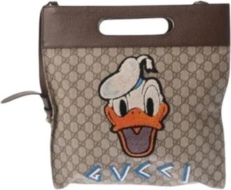 Gucci Pre-owned Tote Bags, female, Beige, Size: ONE SIZE Pre-owned Vintage GG Supreme Tote Bag