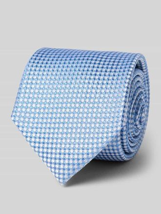 Willen Krawattenfabrik Seidenkrawatte mit Strukturmuster in Bleu, Größe 1
