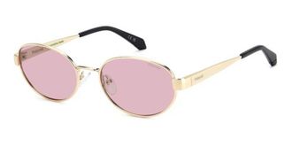 Polaroid PLD 6254/S/X Polarized EYR/0F Womens Sunglasses Gold Size 55