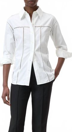 Closed Womens Crochet Blouse In White