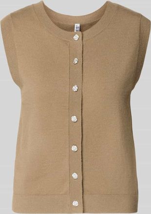 Pieces Regular Fit Pullunder aus Viskose-Mix Modell ORINA in Beige, Gr&ouml;&szlig;e XL