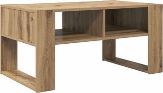 vidaXL Mesa De Caf&eacute; Roble Artisan 92 X 53 X 45 Cm Madera De Ingenier&iacute;a Vidaxl