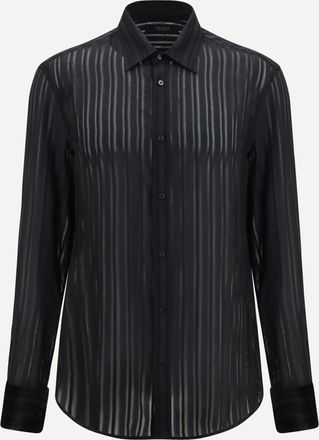 Gucci Camicia in garza di seta a righe Man 15.75