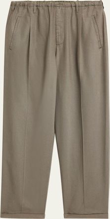 Magliano Mens Lyocell Peoples Pleated Wide-Leg Pants