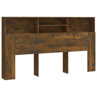 vidaXL Mueble Cabecero Color Roble Ahumado 180x19x103,5 Cm Vidaxl