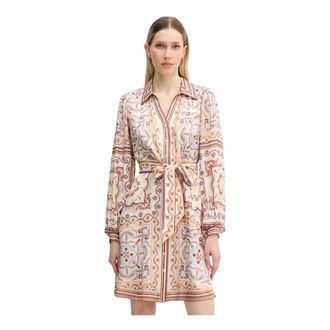 Hale Bob Kleedjes, Dames, Veelkleurig, XL, Satijn, Arlo Shirt Dress