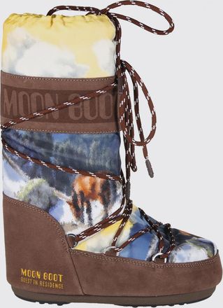 Moon Boot Stivale da neve Icon Low Guest In Residence x Moon Boot in camoscio e nylon