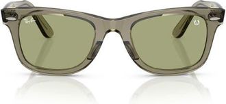 Ray-Ban 52mm Square Sunglasses in Green/bottle Green at Nordstrom