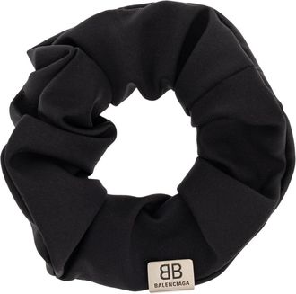 Balenciaga Hair Accessories, female, Black, Size: ONE SIZE Hair scrunchie