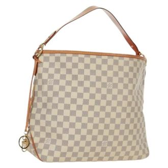 Louis Vuitton Pre-owned Shoulder Bags, female, White, Size: ONE SIZE Pre-owned Canvas Shoulder Bag
