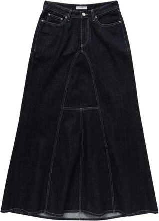 1989 STUDIO Blauwe Lange Rok - Dames - Spijkerrokken - Blauw - W25 - Denim - Rokken