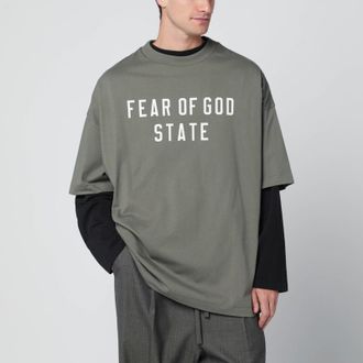 Fear of God Moss-colored 90s cotton T-shirt