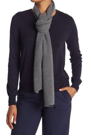 Portolano Solid Cashmere Scarf in Mh Grey at Nordstrom Rack