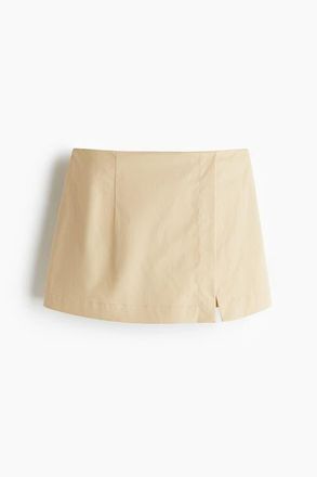 H&M Wrap Skort in Beige at Nordstrom, Size 10