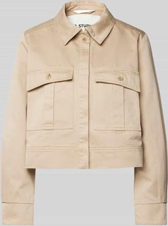 IQ Studio Hemdjacke mit Pattentaschen in Sand, Gr&ouml;&szlig;e 38