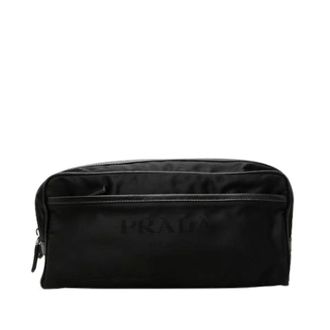 Prada Pre-owned Busta Doppia Zip - - Pre-owned - Donna - Nero - ONE SIZE