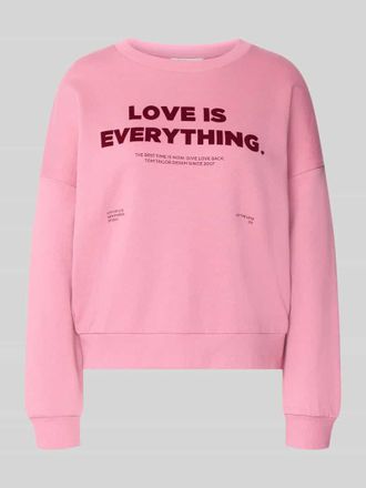 Tom Tailor Denim Regular Fit Sweatshirt aus reiner Baumwolle in Pink, Gr&ouml;&szlig;e XS